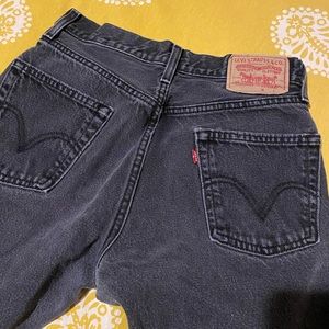 Vintage Levi’s Washed Black Tapered Jeans